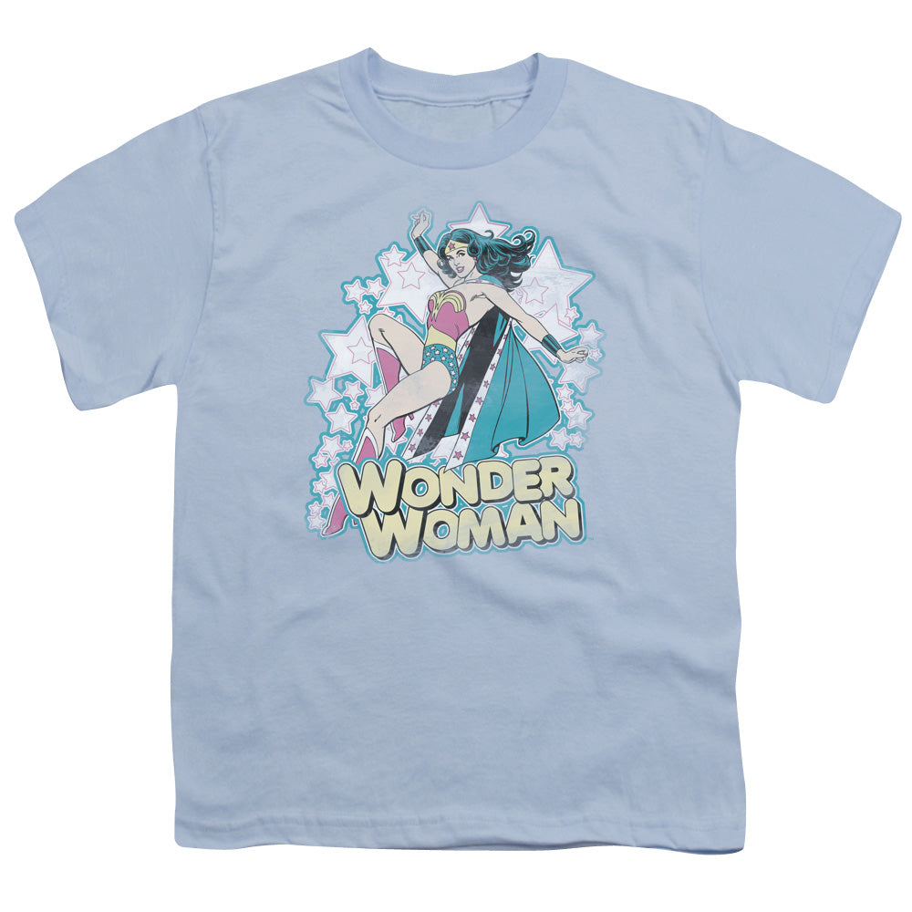 DC Comics Im Wonder Woman Kids Youth T Shirt Light Blue Officially Licensed