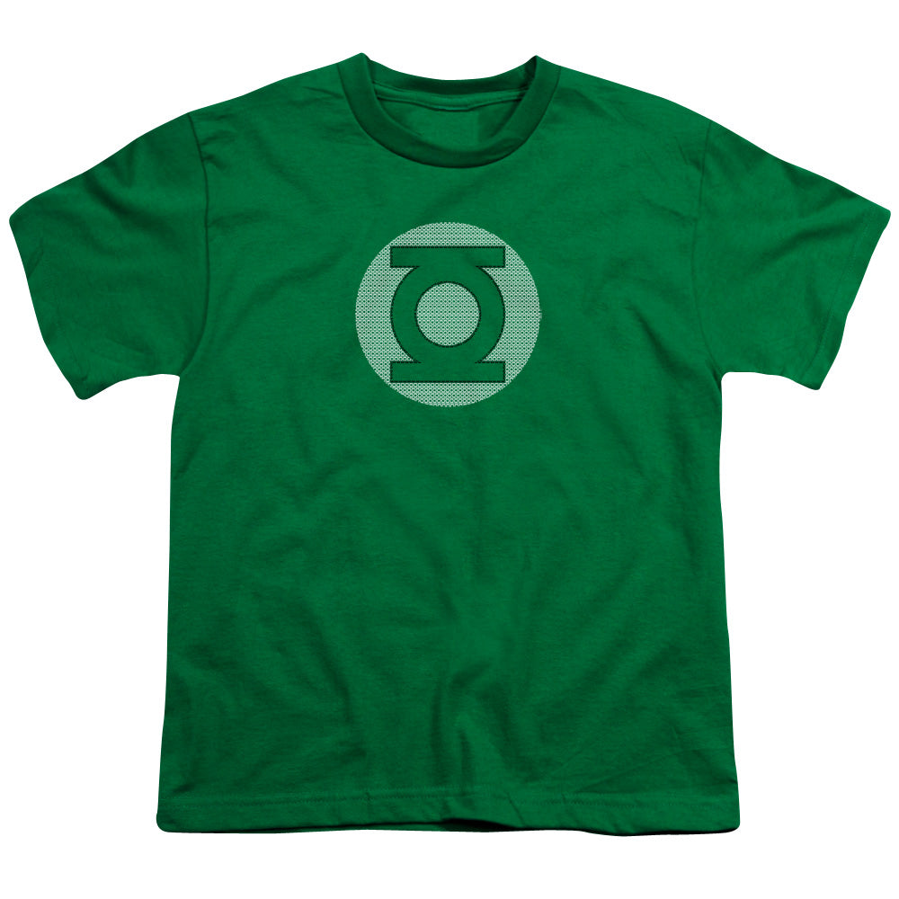 DC Comics Gl Little Logos Kids Youth T Shirt Kelly Green Officially Licensed