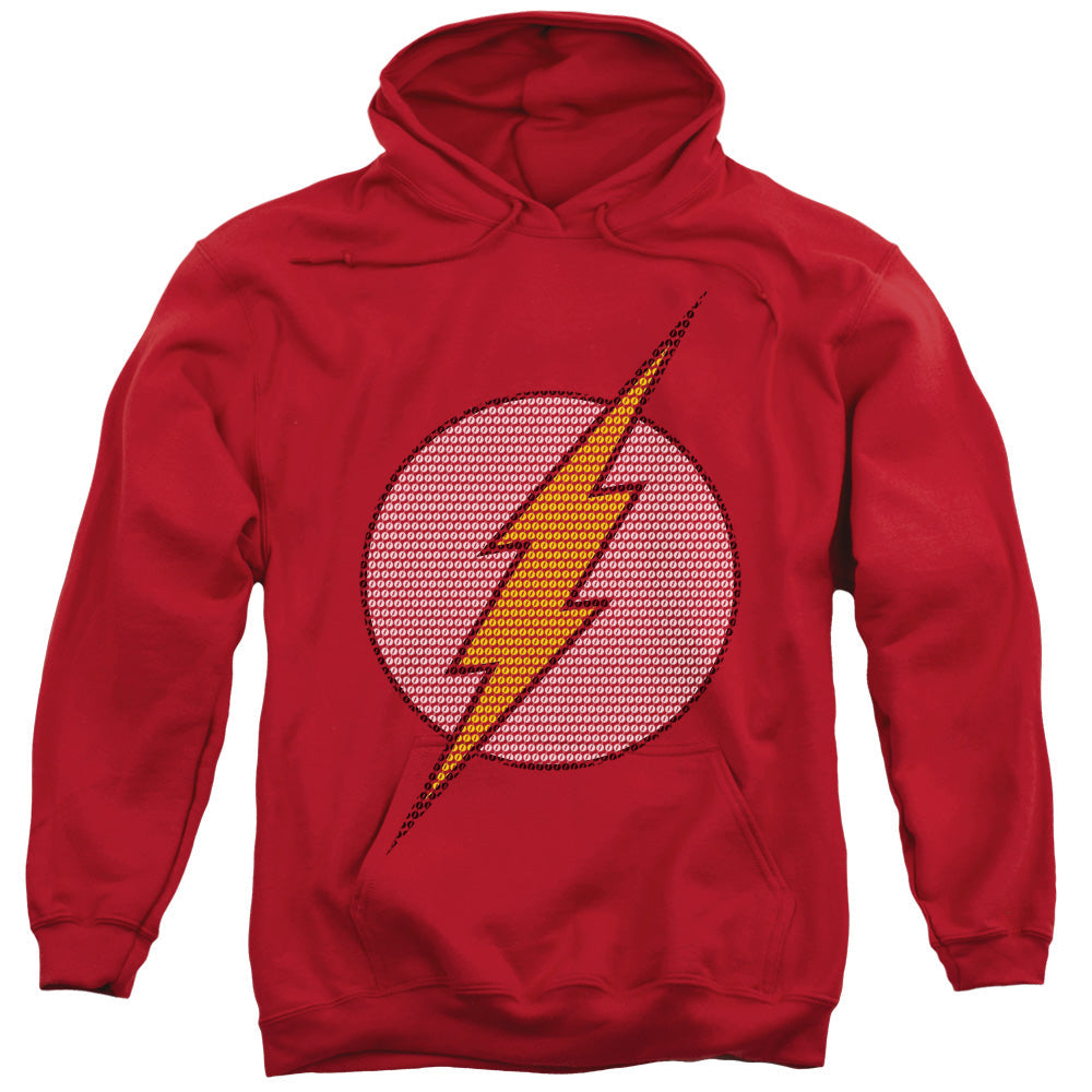 DC Comics Flash Flash Little Logos Mens Hoodie Red Officially Licensed