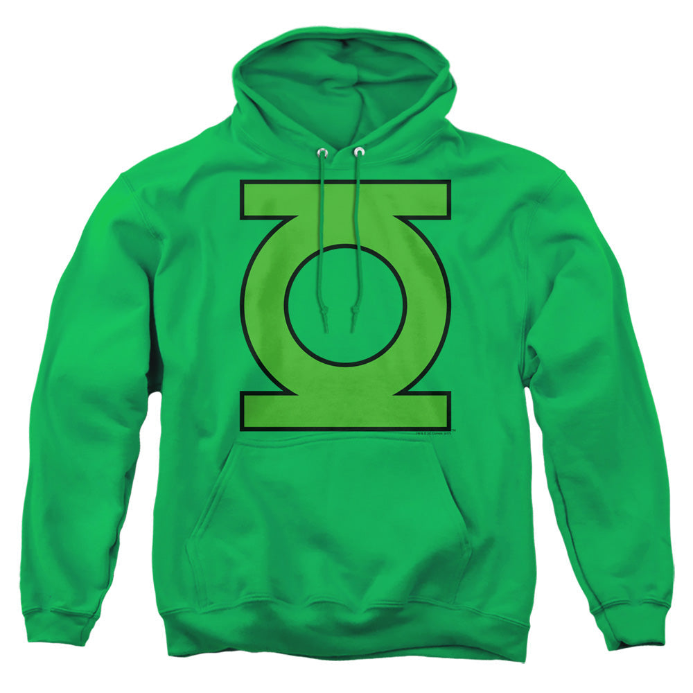 Dc Gl Emblem Mens Hoodie Kelly Green Officially Licensed