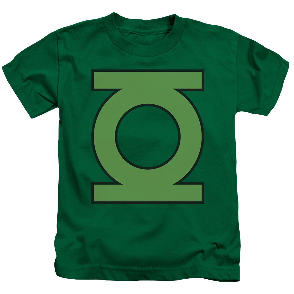 DC Comics Gl Emblem Juvenile Kids Youth T Shirt Kelly Green Officially Licensed