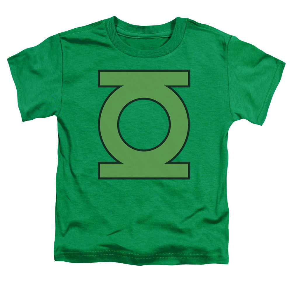 DC Comics Gl Emblem Toddler Kids Youth T Shirt Kelly Green Officially Licensed