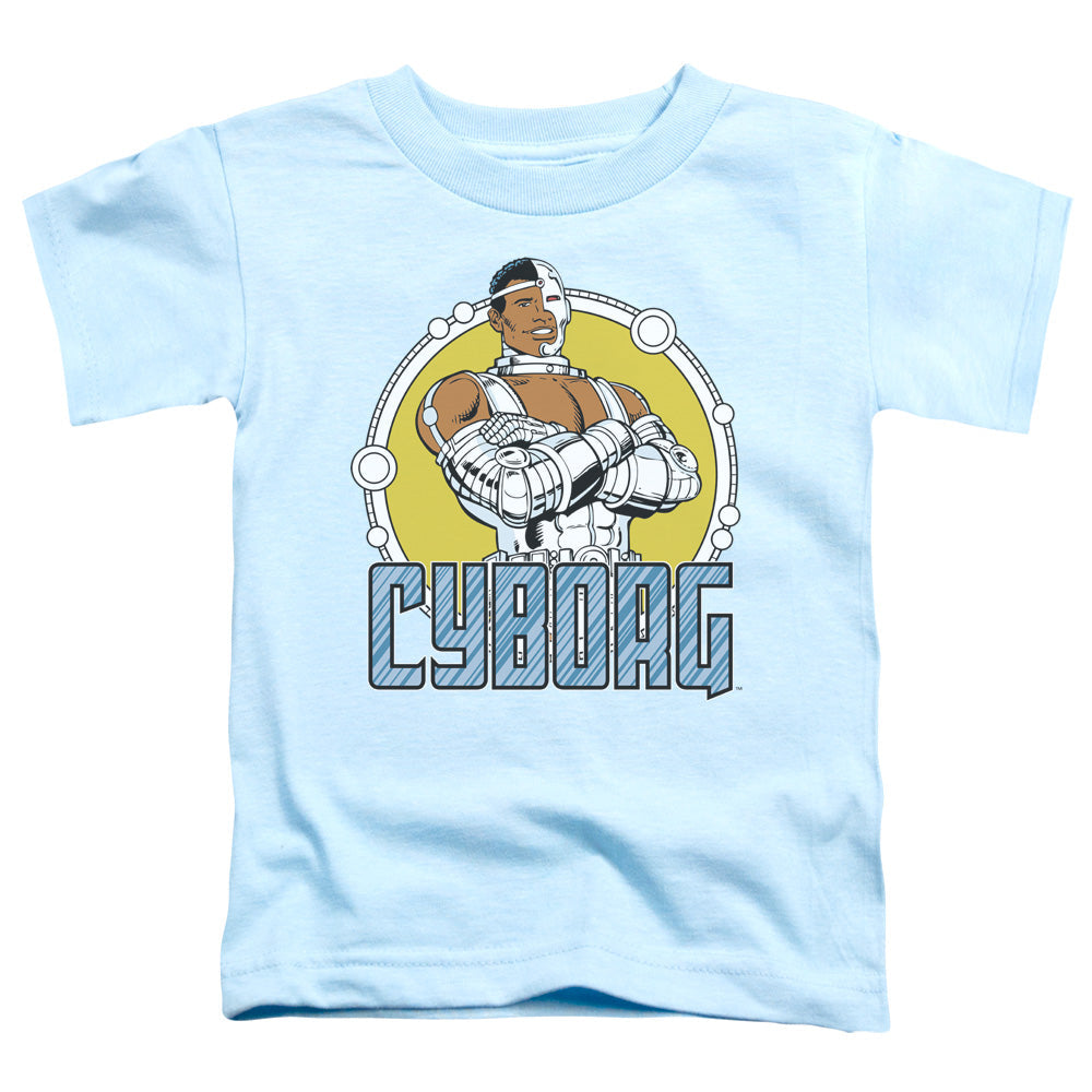 DC Comics Cyborg Toddler Kids Youth T Shirt Carolina Blue Officially Licensed