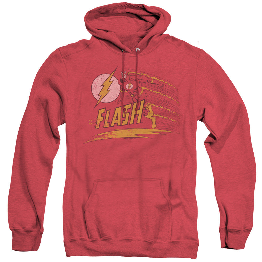 Dc Flash Like Lightning Mens Heather Hoodie Red Officially Licensed
