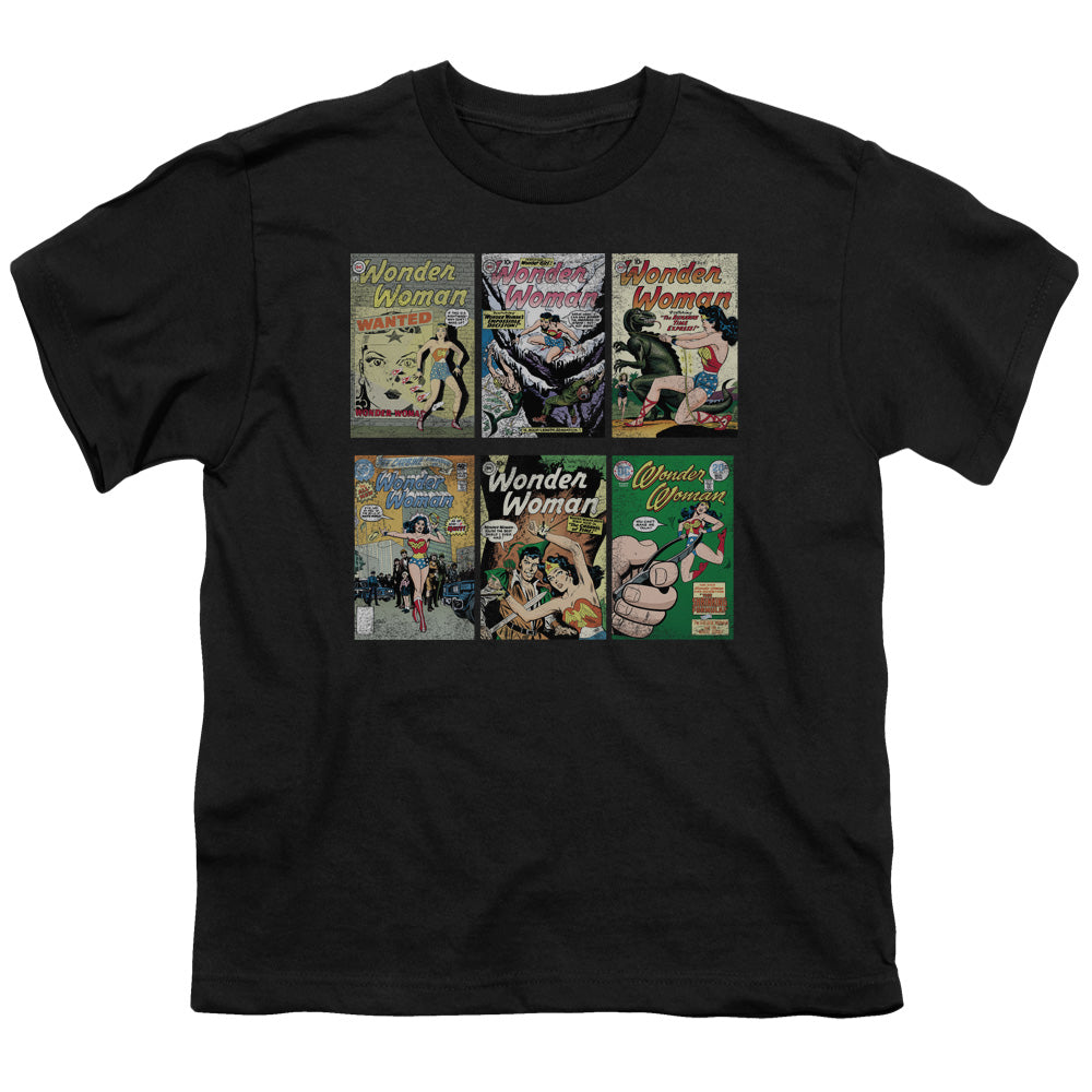 DC Comics Ww Covers Kids Youth T Shirt Black Officially Licensed