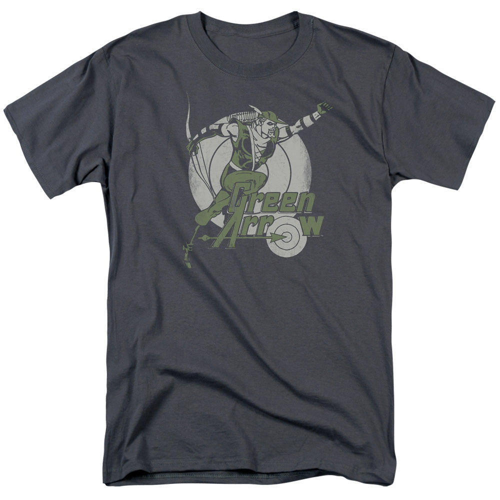 Dc Right On Target Mens T Shirt Charcoal Officially Licensed