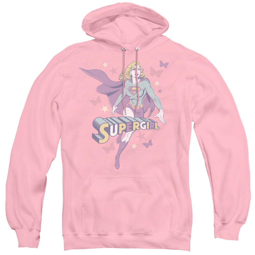 DC Comics Supergirl Pastels Mens Hoodie Pink Officially Licensed