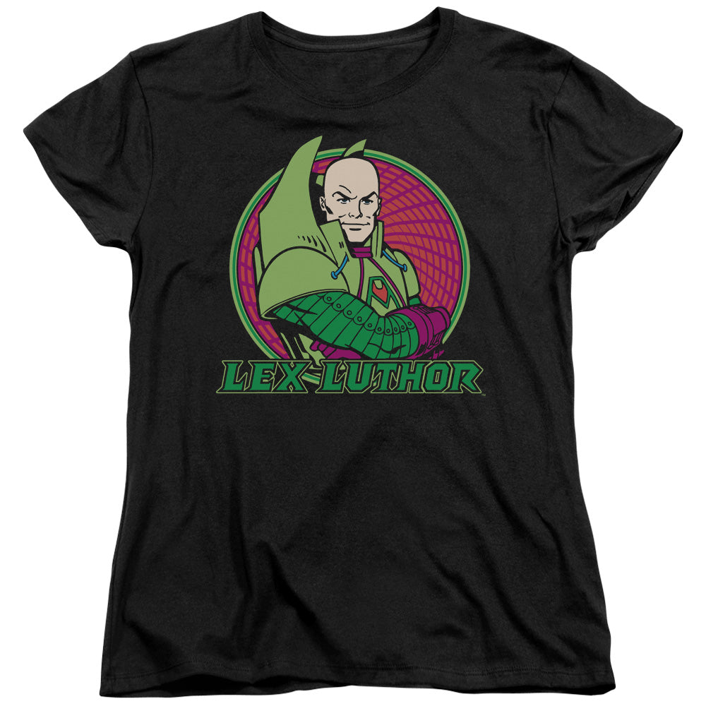 DC Comics Lex Luthor Womens T Shirt Black Officially Licensed