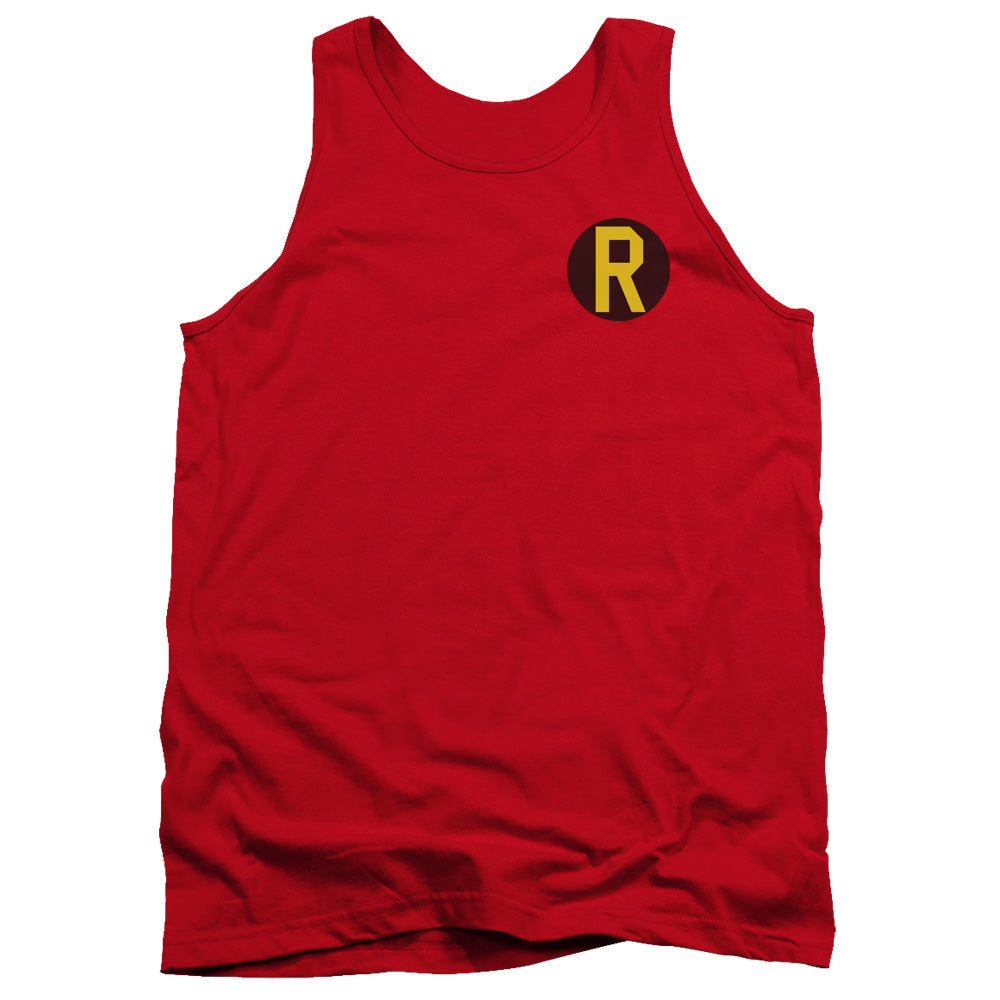 Dc Robin Logo Mens Tank Top Shirt Red Officially Licensed