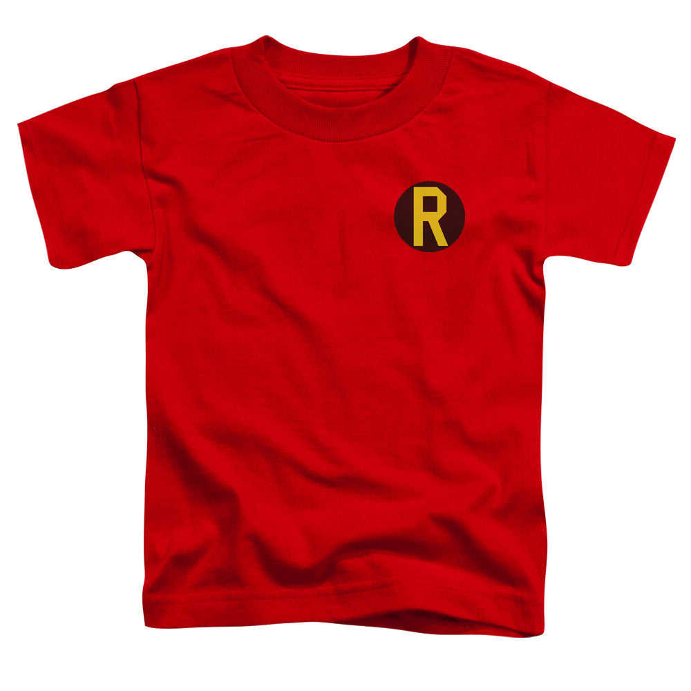 DC Comics Robin Logo Toddler Kids Youth T Shirt Red Officially Licensed
