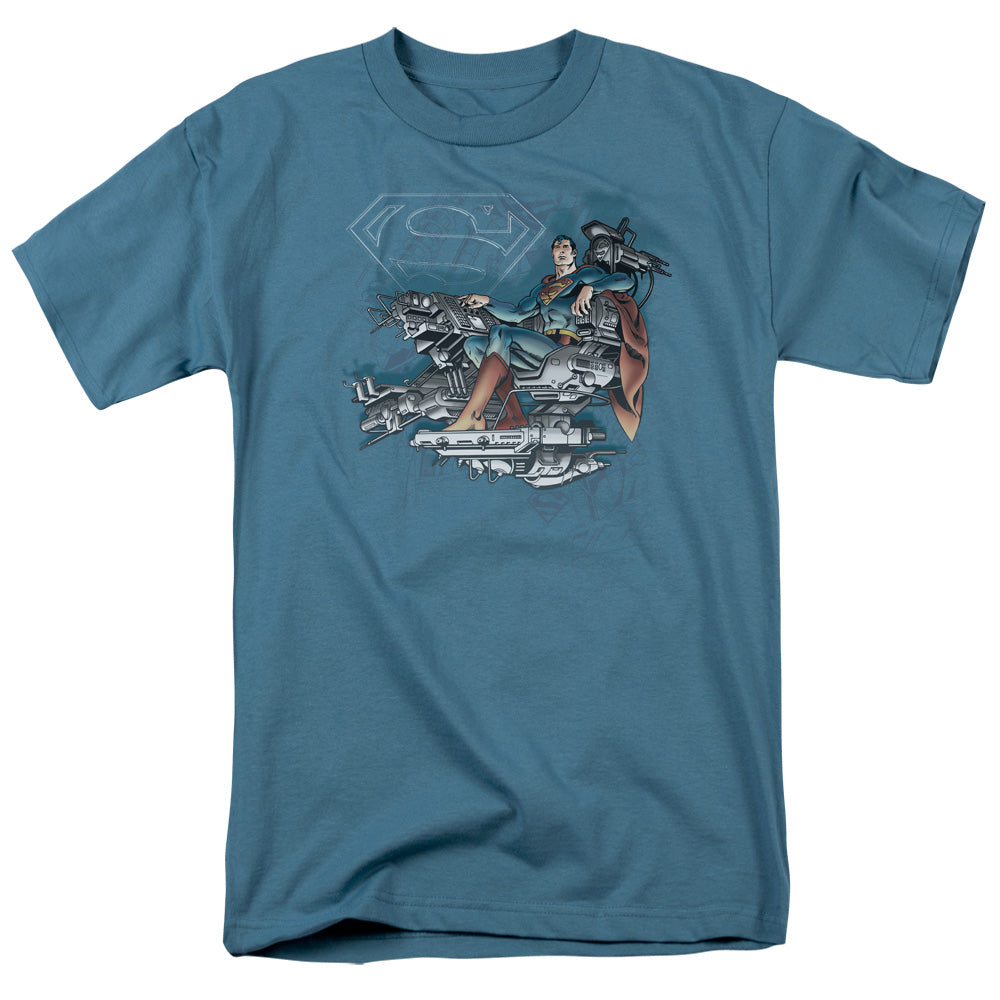 Dc Super Mind Mens T Shirt Slate Officially Licensed