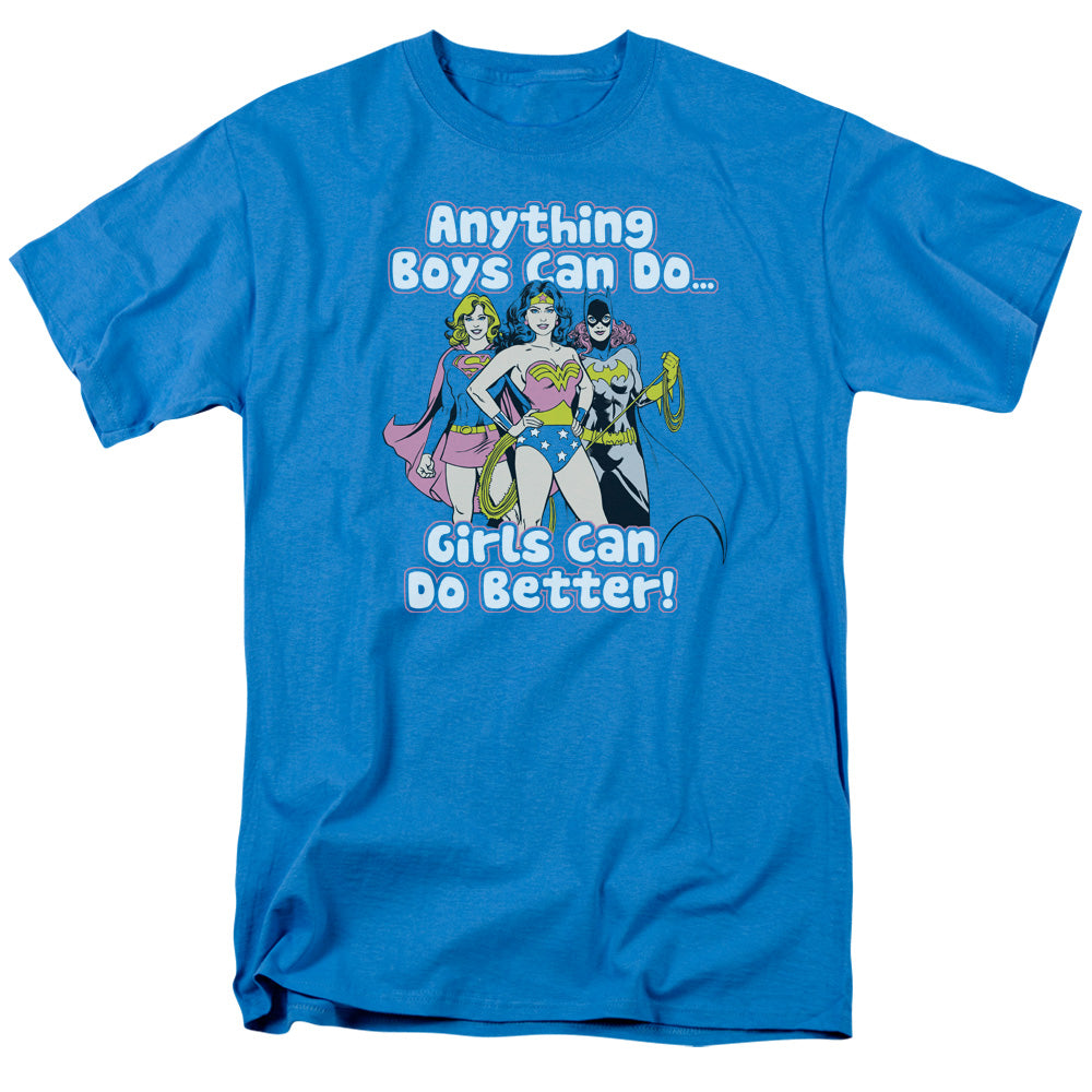 Dc Girls Can Do It Better Mens T Shirt Turquoise Officially Licensed