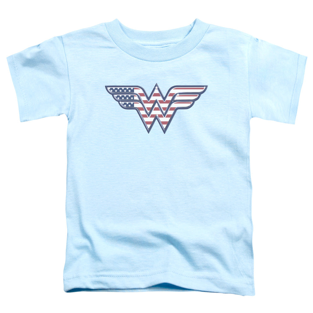 DC Comics Red,white & Blue Toddler Kids Youth T Shirt Light Blue Officially Licensed