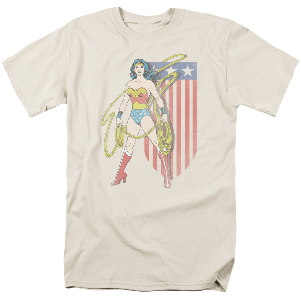 Dc Usa Banner Mens T Shirt Cream Officially Licensed