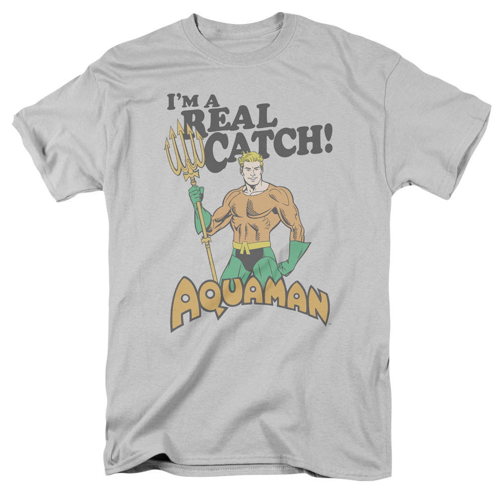 Dco Real Catch Mens T Shirt Silver Officially Licensed