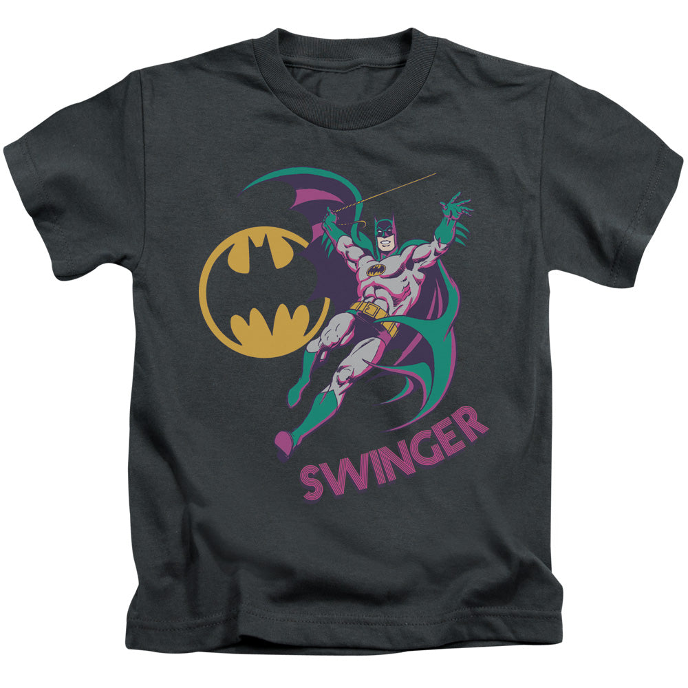 DC Comics Swinger Juvenile Kids Youth T Shirt Charcoal Officially Licensed