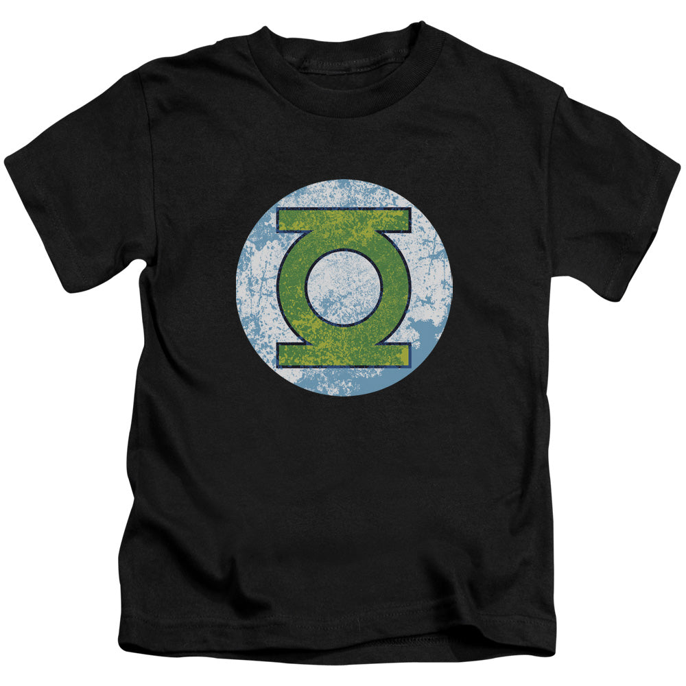 DC Comics Gl Neon Distress Logo Juvenile Kids Youth T Shirt Black Officially Licensed
