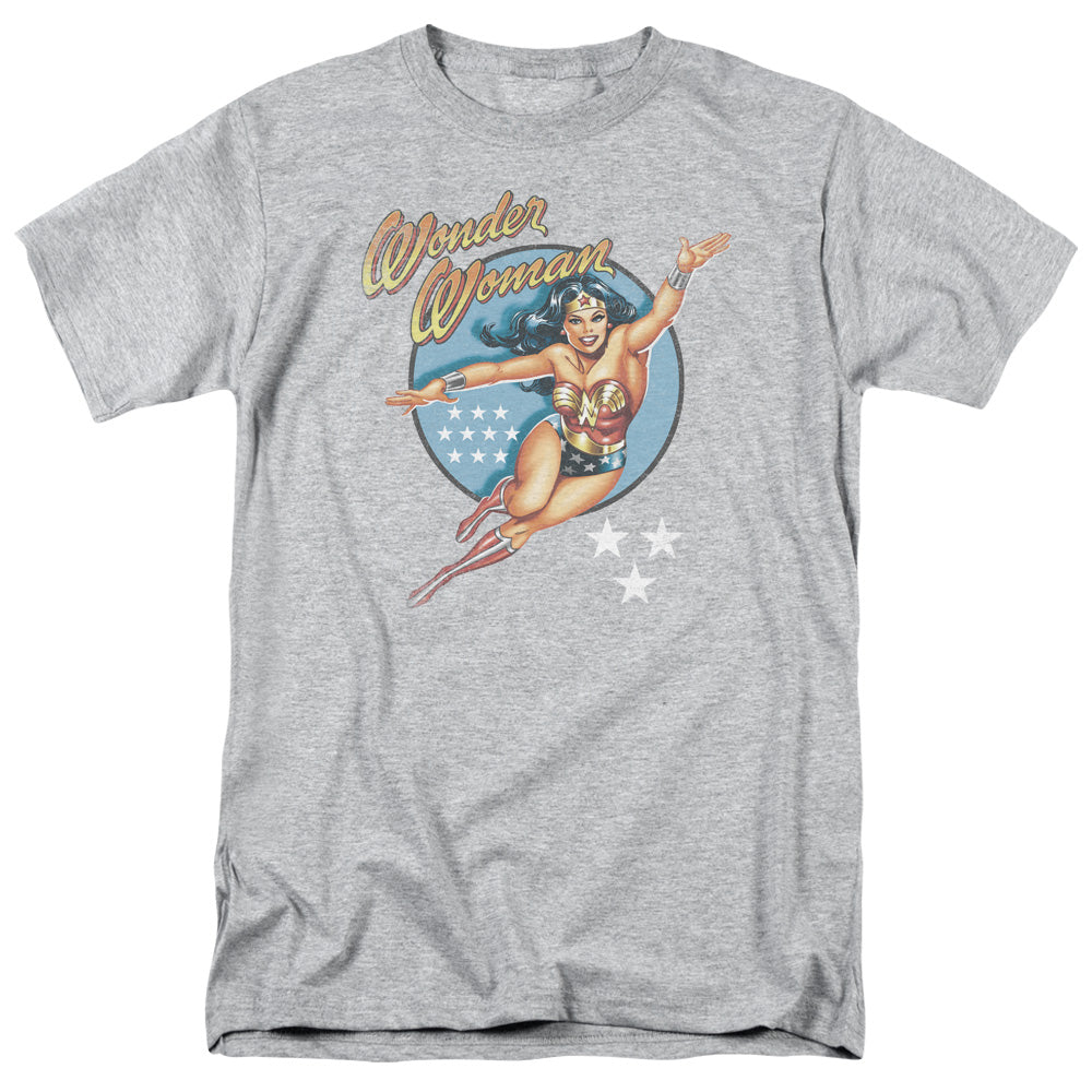 Dco Wonder Woman Vintage Mens T Shirt Athletic Heather Officially Licensed