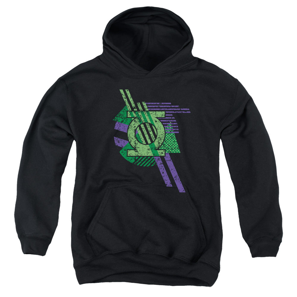 DC Comics Lantern Shapes Kids Youth Hoodie Black Officially Licensed