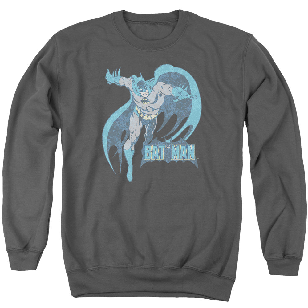 Dco Desaturated Batman Mens Crewneck Sweatshirt Charcoal