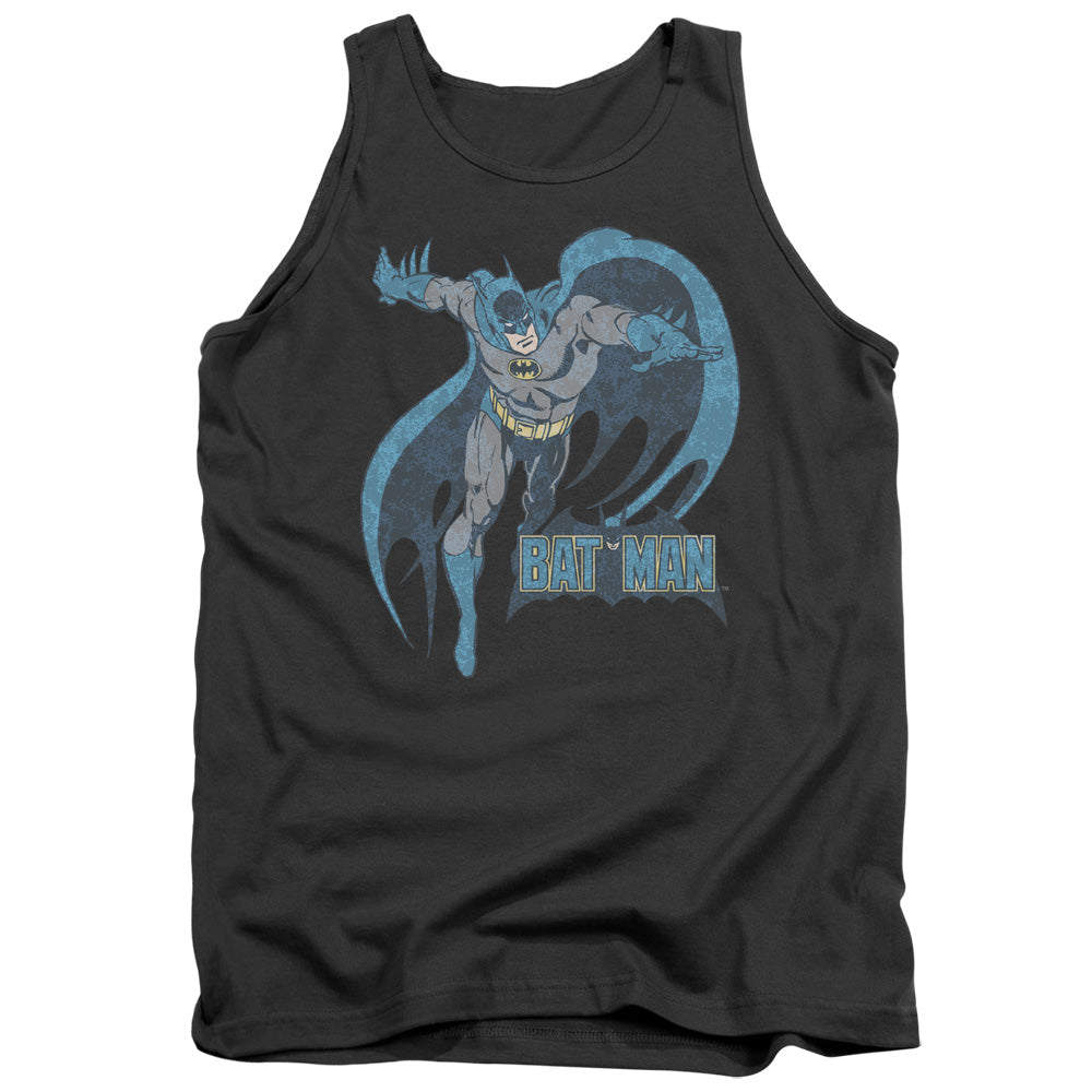 DC Comics Desaturated Batman Mens Tank Top Shirt Charcoal Officially Licensed