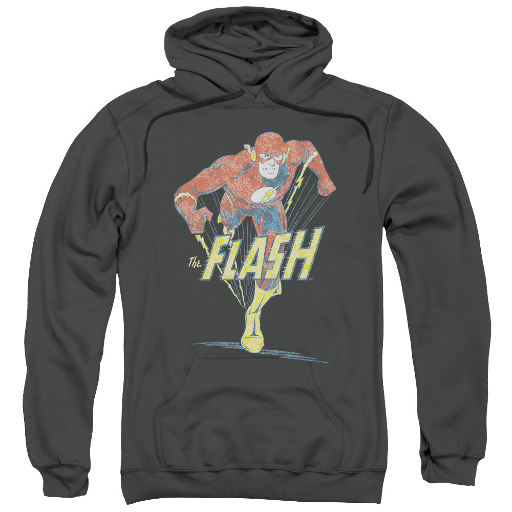 DC Comics Flash Desaturated Flash Mens Hoodie Charcoal Officially Licensed