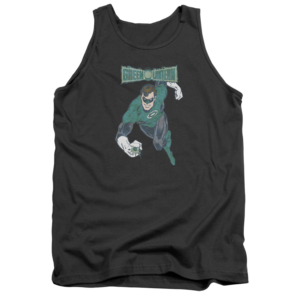 DC Comics Desaturated Green Lantern Mens Tank Top Shirt Charcoal Officially Licensed