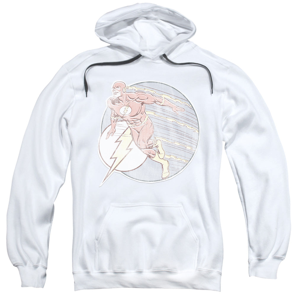 DC Comics Flash Retro Flash Iron on Mens Hoodie White Officially Licensed
