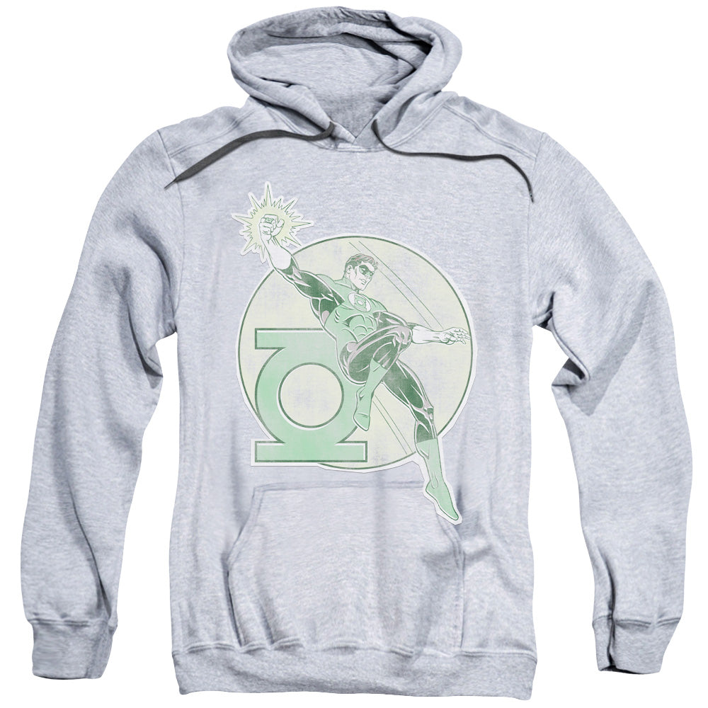 DC Comics Retro Lantern Iron on Mens Hoodie Athletic Heather Officially Licensed