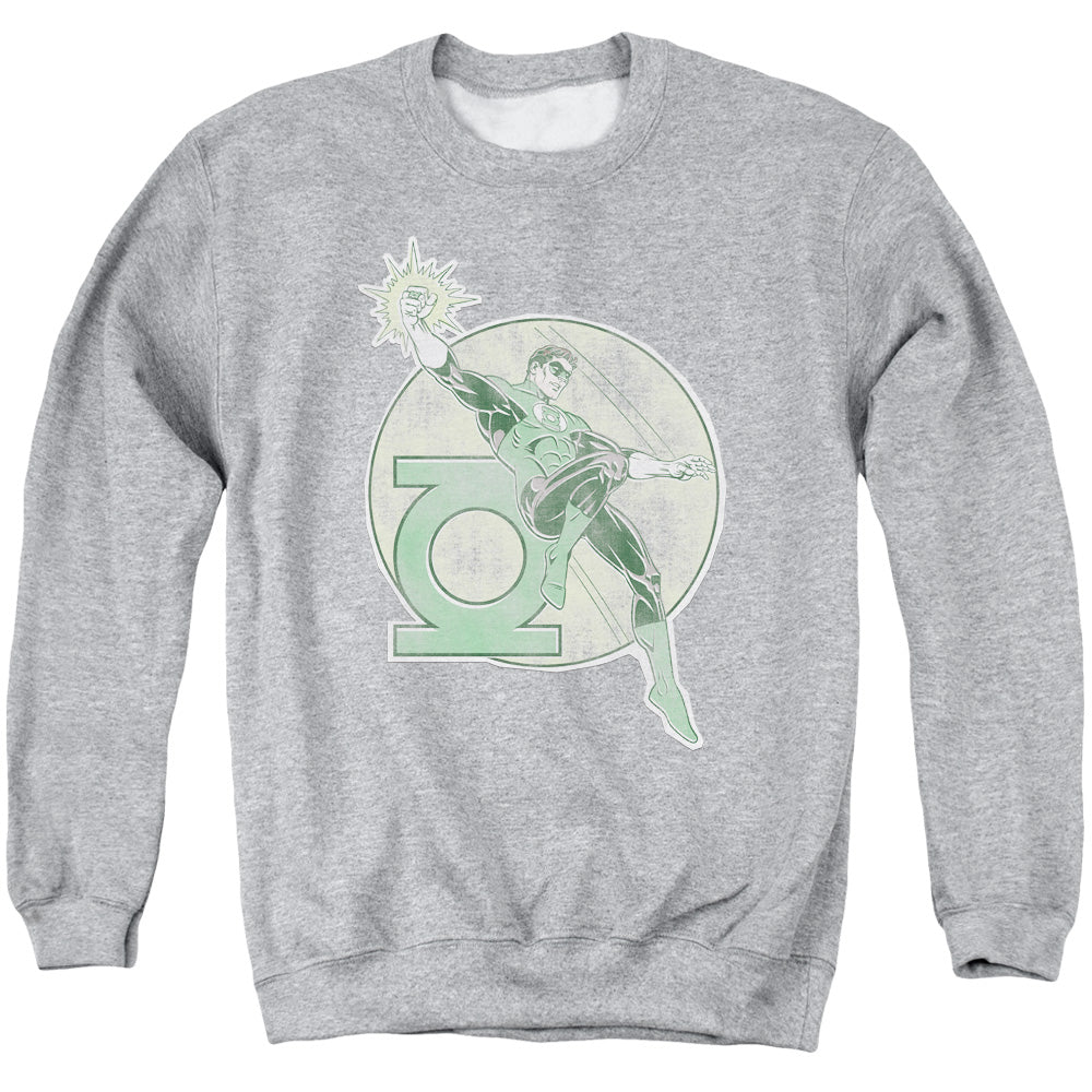 Dco Retro Lantern Iron On Mens Crewneck Sweatshirt Athletic Heather