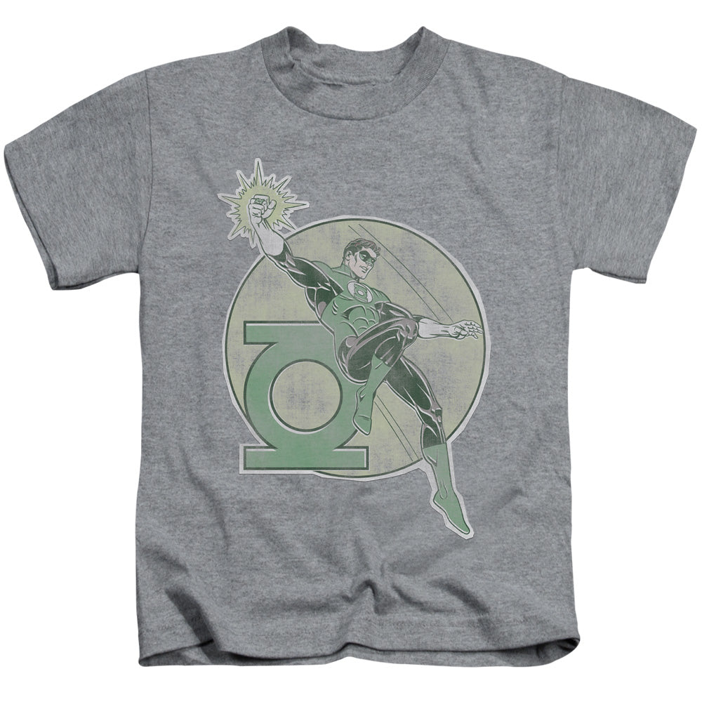 DC Comics Retro Lantern Iron on Juvenile Kids Youth T Shirt Athletic Heather Officially Licensed