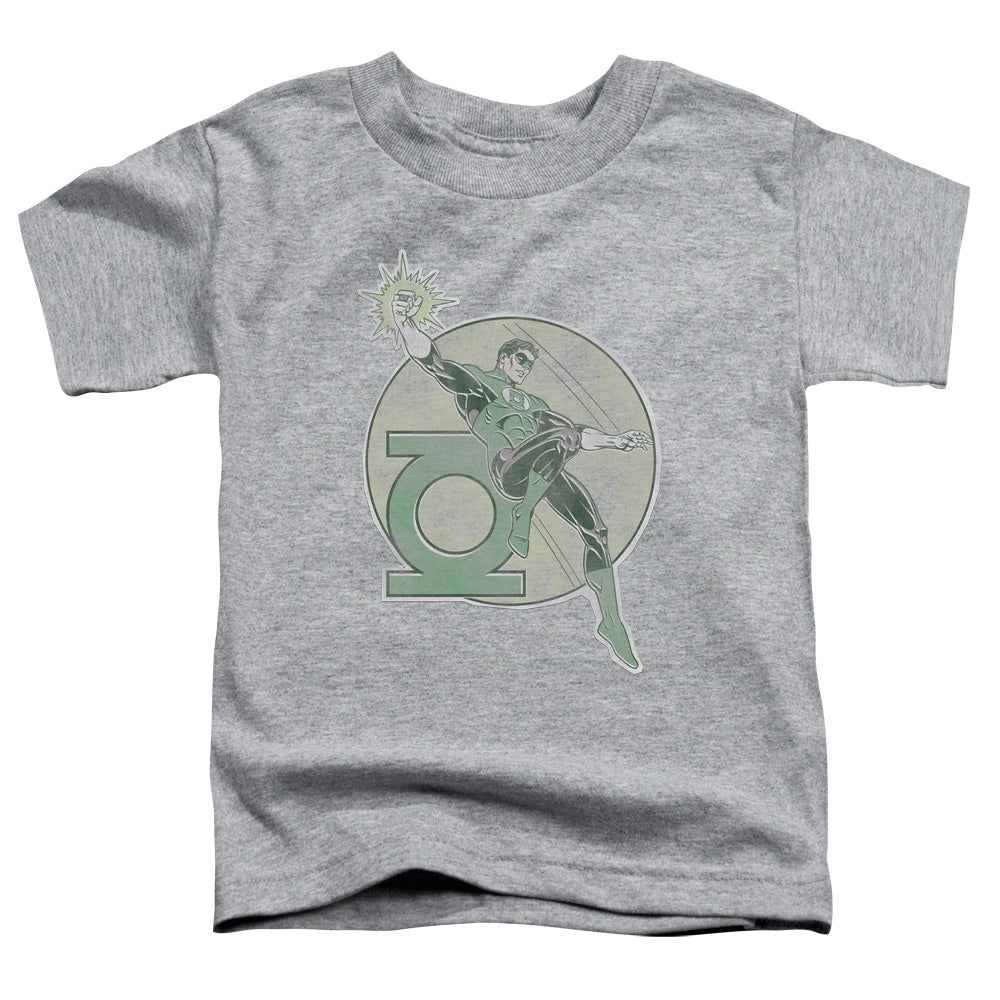 DC Comics Retro Lantern Iron on Toddler Kids Youth T Shirt Athletic Heather Officially Licensed