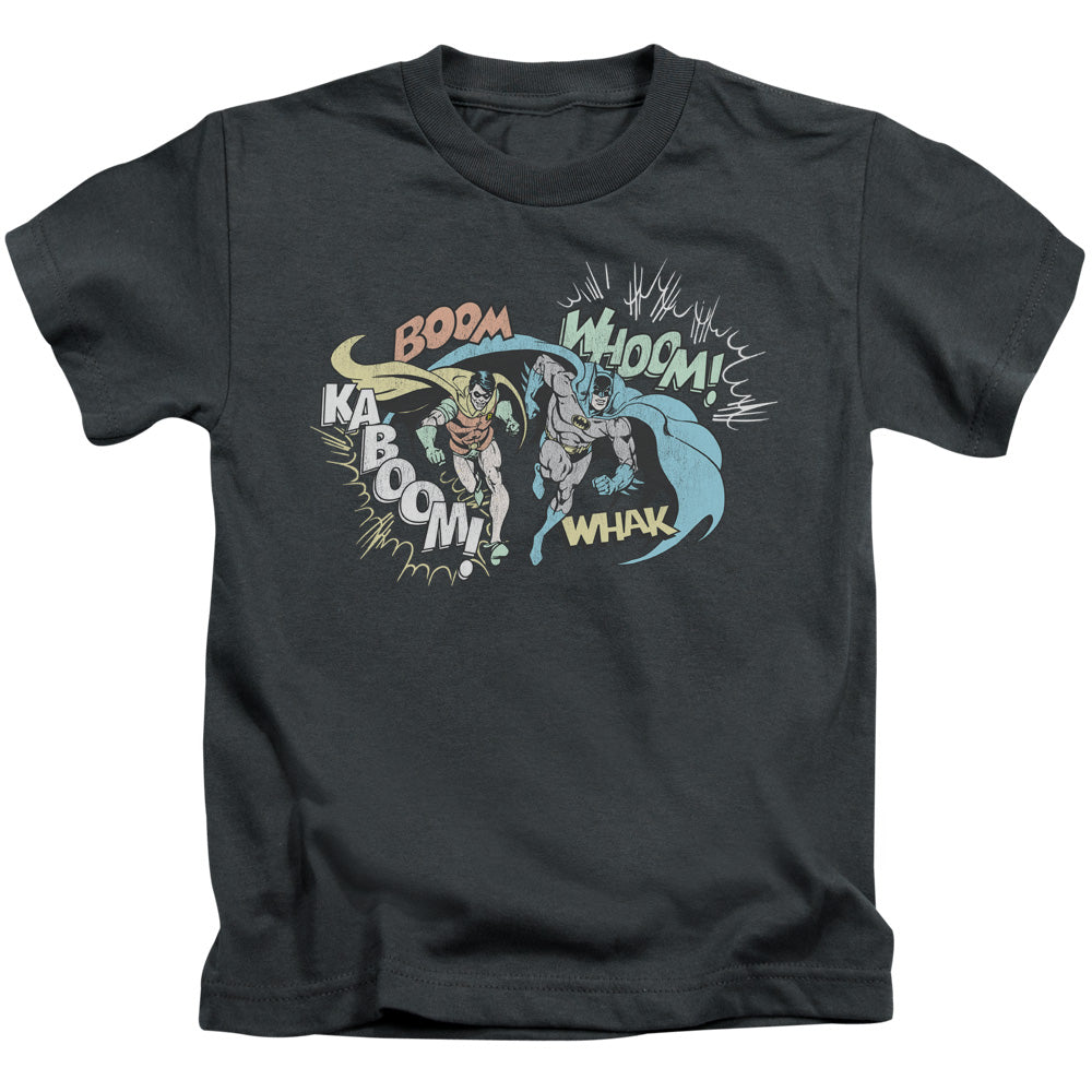 DC Comics Action Duo Juvenile Kids Youth T Shirt Charcoal Officially Licensed