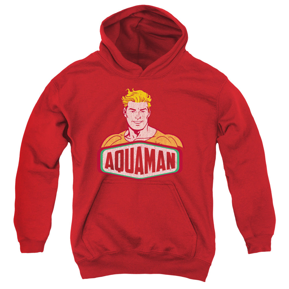 DC Comics Aquaman Sign Kids Youth Hoodie Red Officially Licensed