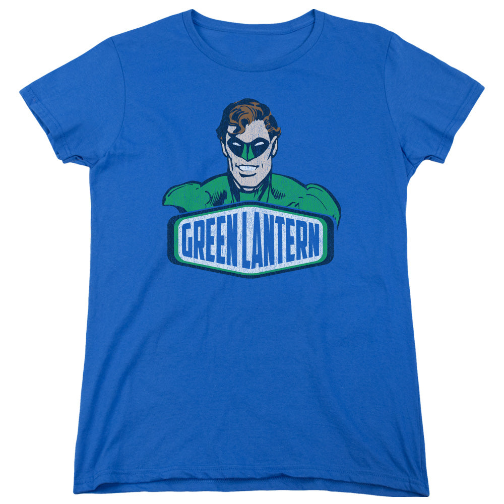 DC Comics Green Lantern Sign Womens T Shirt Royal Blue Officially Licensed