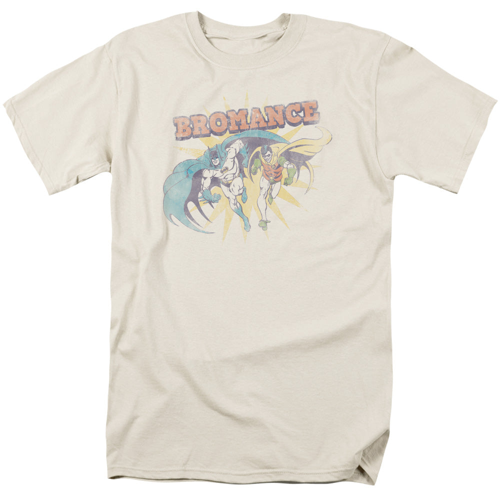 DC Comics Bromance Mens T Shirt Cream Officially Licensed