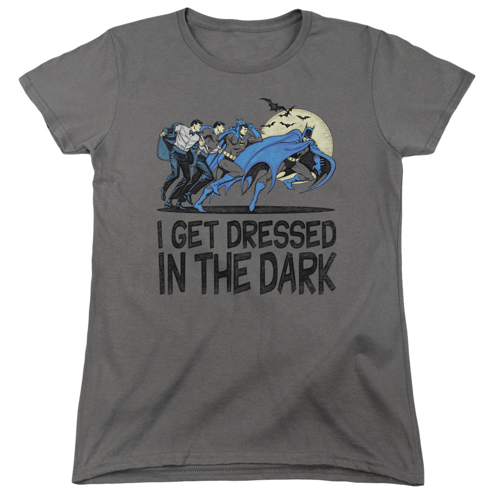 DC Comics Get Dressed Womens T Shirt Charcoal Officially Licensed
