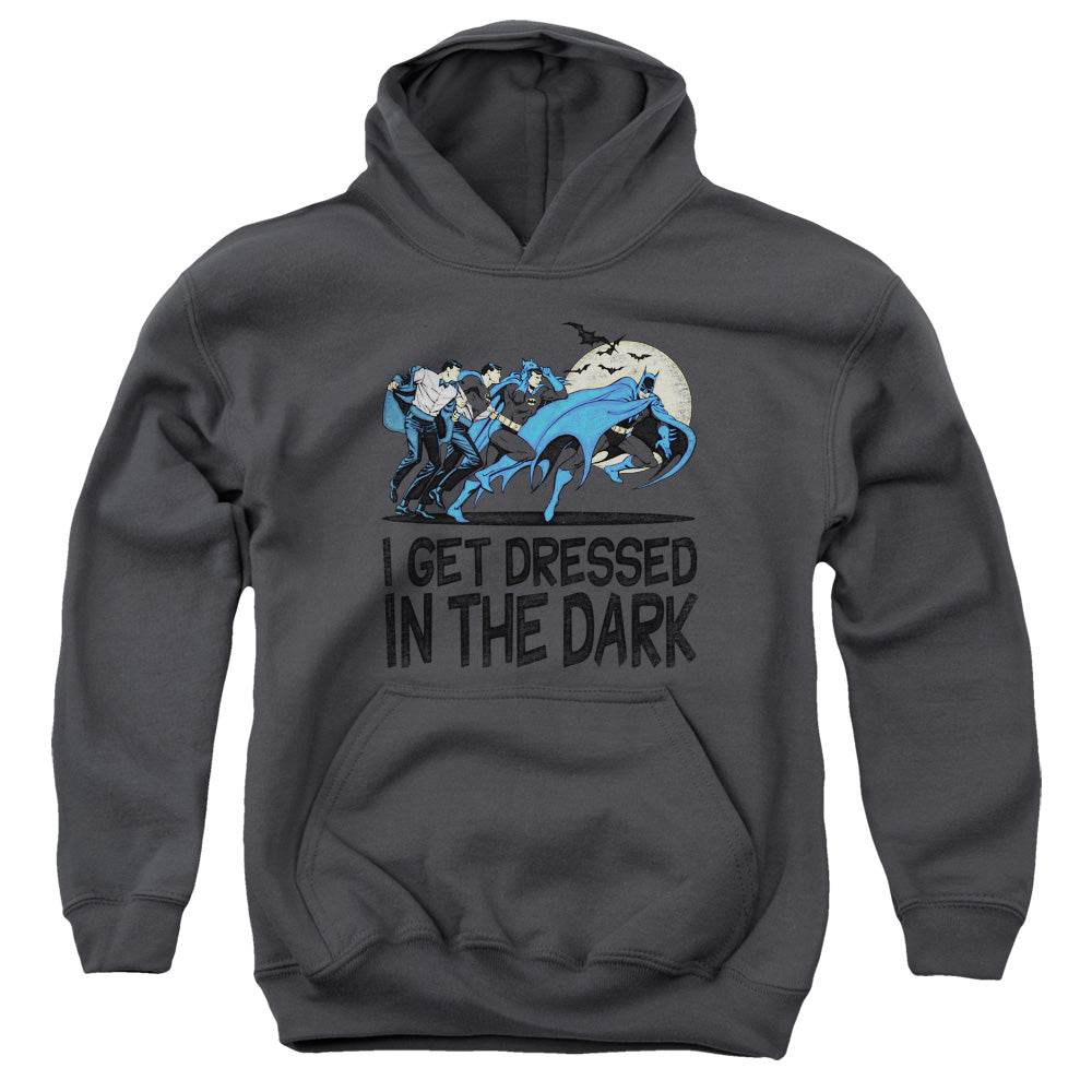 DC Comics Get Dressed Kids Youth Hoodie Charcoal Officially Licensed
