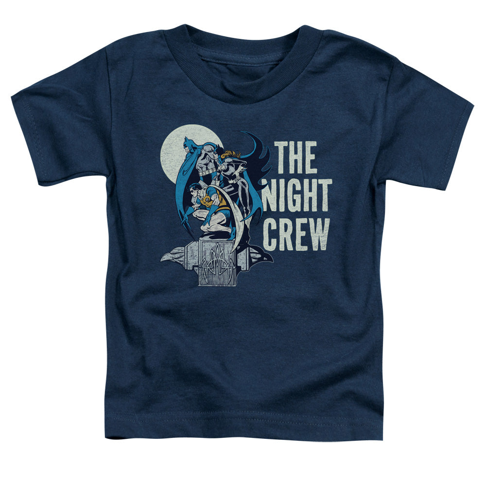 DC Comics Night Crew Toddler Kids Youth T Shirt Navy Blue Officially Licensed