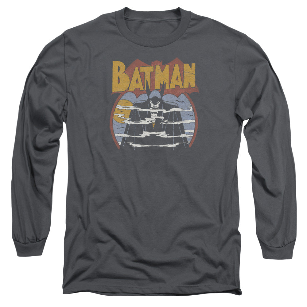 DC Comics Foggy Mens Long Sleeve Shirt Charcoal Officially Licensed