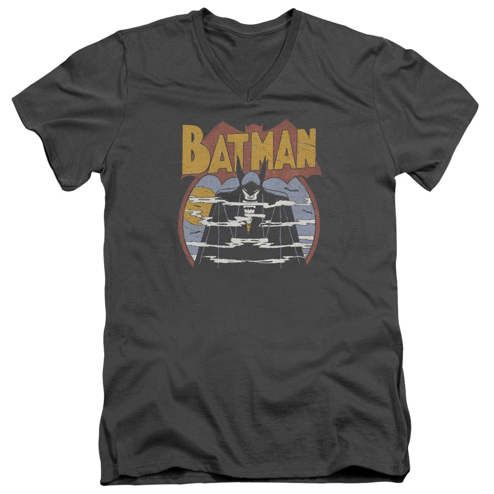 DC Comics Foggy Mens Slim Fit V Neck T Shirt Charcoal Officially Licensed
