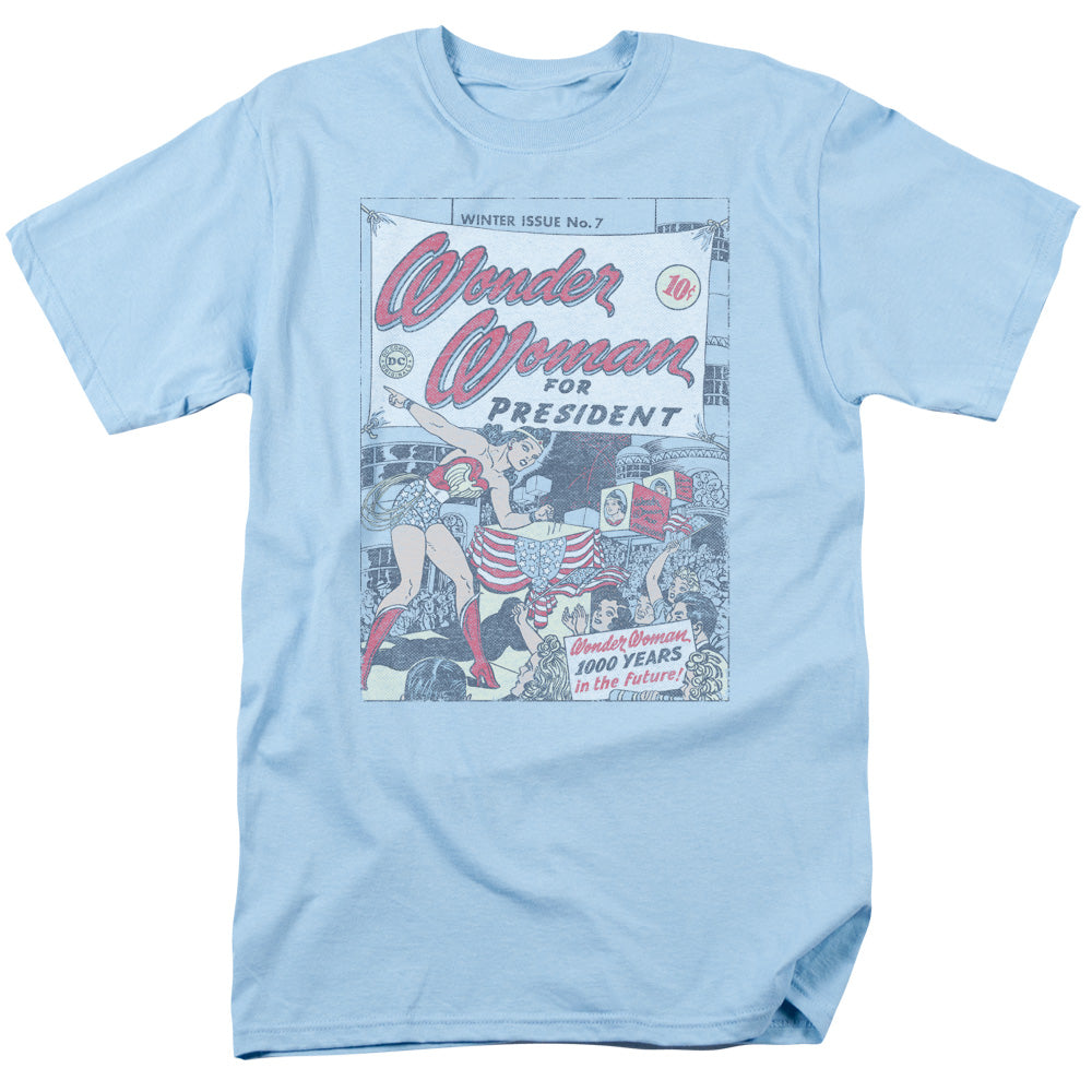 Dc Ww For President Mens T Shirt Light Blue Officially Licensed