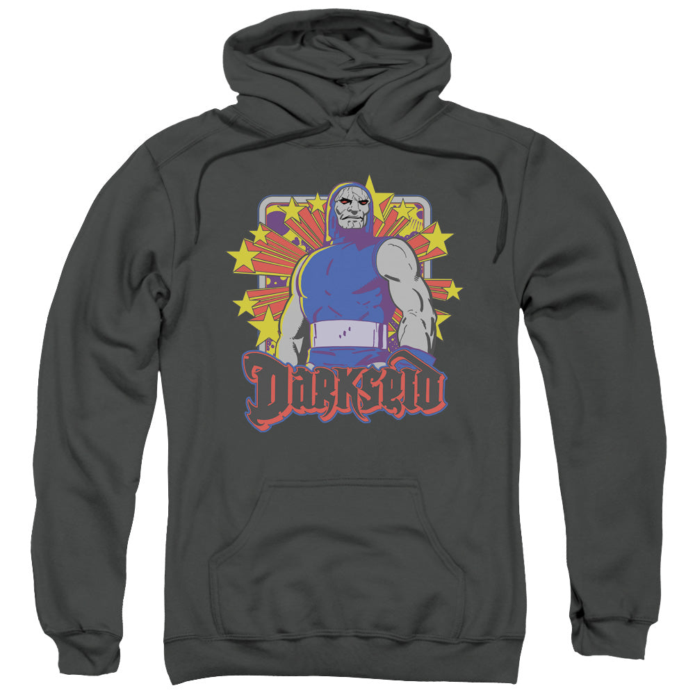 DC Comics Darkseid Stars Mens Hoodie Charcoal Officially Licensed