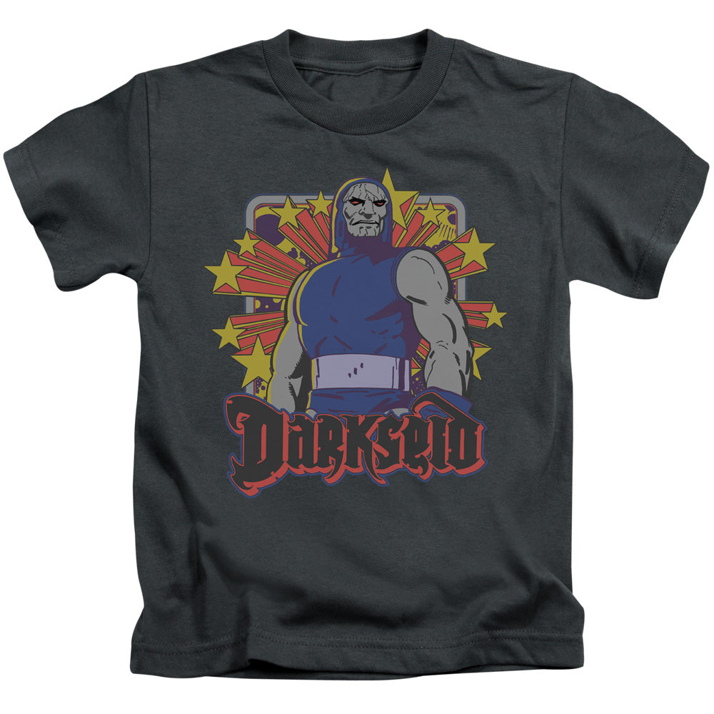 DC Comics Darkseid Stars Juvenile Kids Youth T Shirt Charcoal Officially Licensed