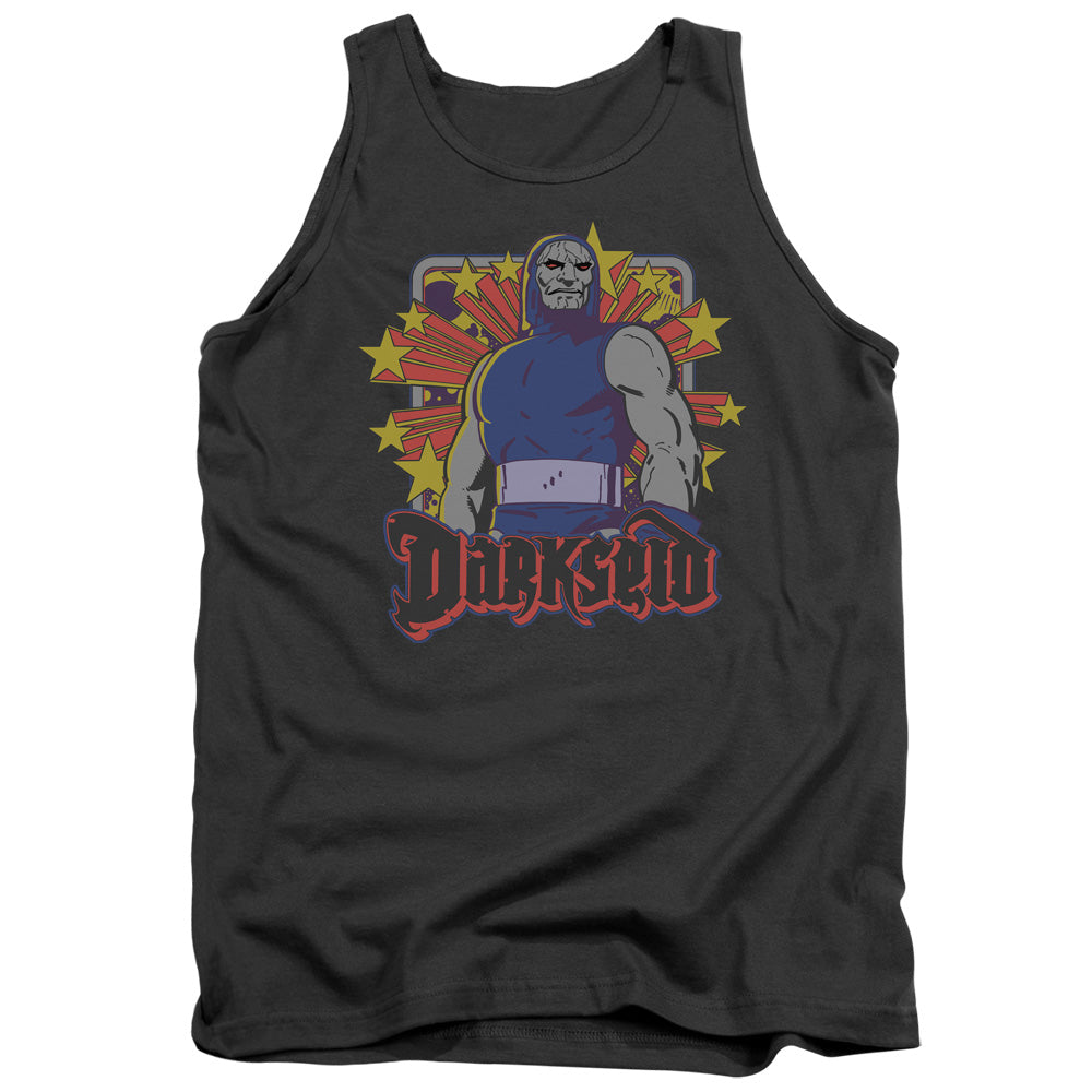 Dc Darkseid Stars Mens Tank Top Shirt Charcoal Officially Licensed