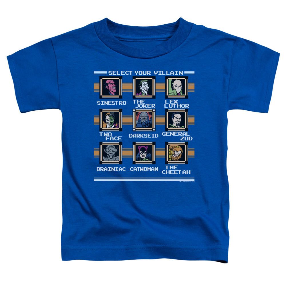 DC Comics Stage Select Toddler Kids Youth T Shirt Royal Blue Officially Licensed