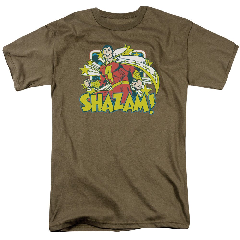 Dc Shazam Stars Mens T Shirt Safari Green Officially Licensed
