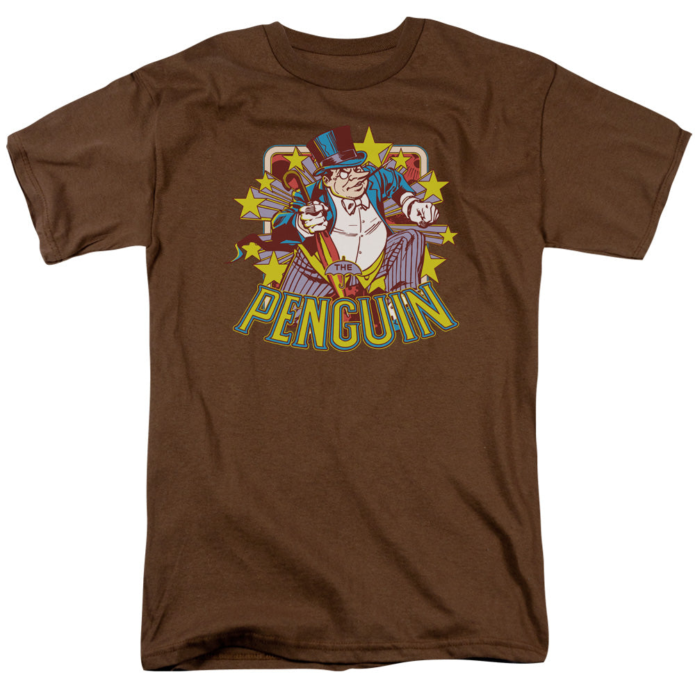 Dc Penguin Stars Mens T Shirt Coffee Officially Licensed