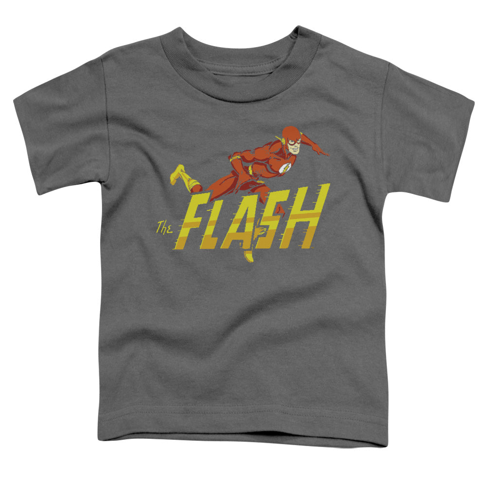 DC Comics Flash 8 Bit Flash Toddler Kids Youth T Shirt Black Officially Licensed