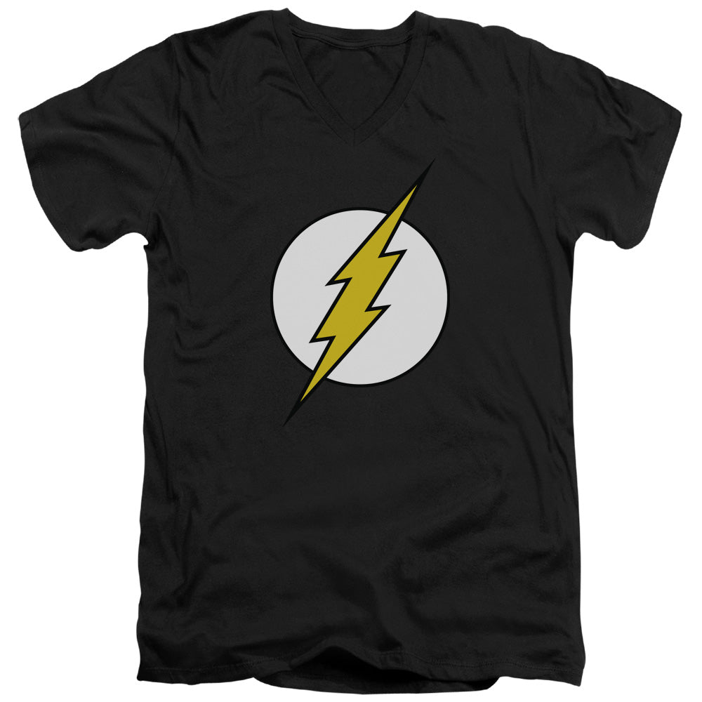 DC Comics Flash Fl Classic Mens Slim Fit V Neck T Shirt Black Officially Licensed